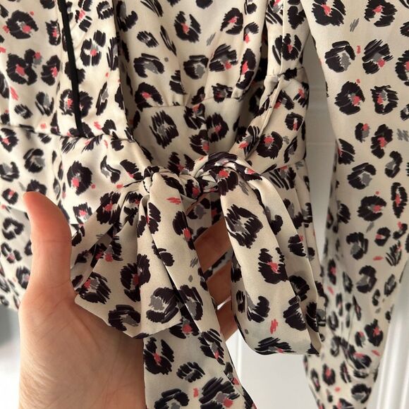 Bailey 44 ‘Marguerite’ long sleeve leopard print wrap top - Picture 6 of 12